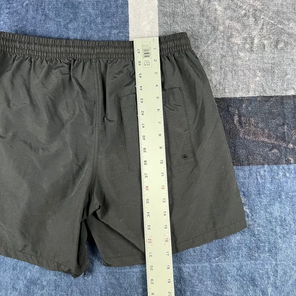 Empyre Mens Black Nylon Shorts Size Medium Elastic Waist Streetwear Athletic